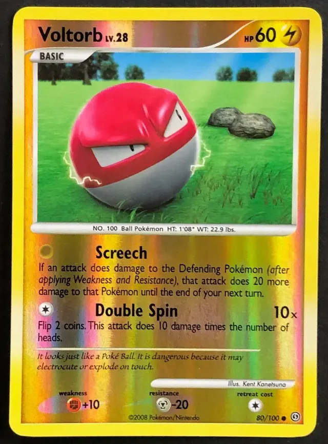 Voltorb [Reverse Holo] - Pokemon Stormfront #80