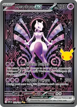 Mewtwo ex 151 - Pokemon 30th Celebration