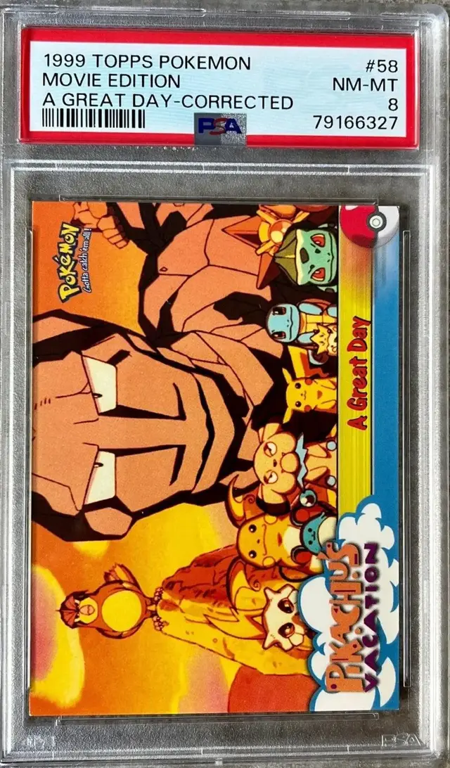 A Great Day [Corrected] #58 - Pokemon 1999 Topps Movie