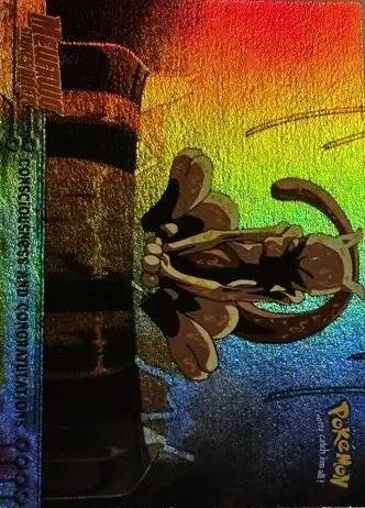 Consciousness and Congratulations [Rainbow Foil] #3 - Pokemon 1999 Topps Movie