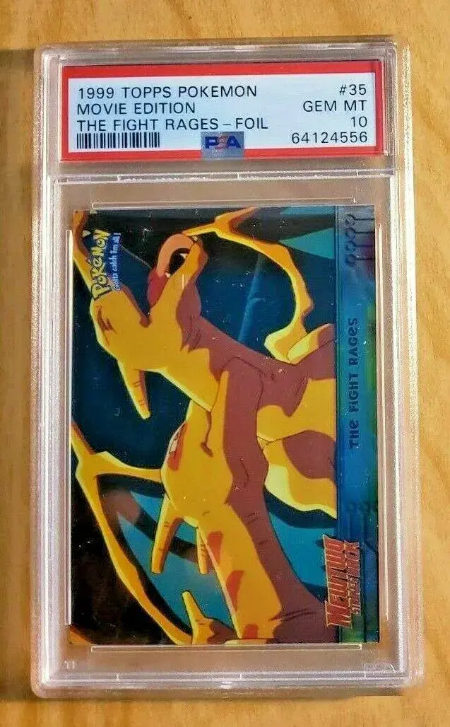 Fight Rages [Foil] #35 - Pokemon 1999 Topps Movie