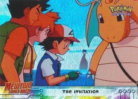 Invitation [Rainbow Foil] #13 - Pokemon 1999 Topps Movie