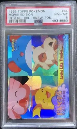Looks Like Trouble [Rainbow Foil] #44 - Pokemon 1999 Topps Movie