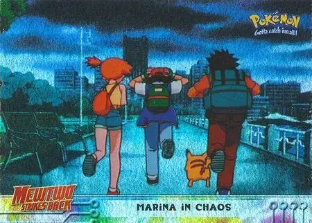 Marina in Chaos [Rainbow Foil] #14 - Pokemon 1999 Topps Movie