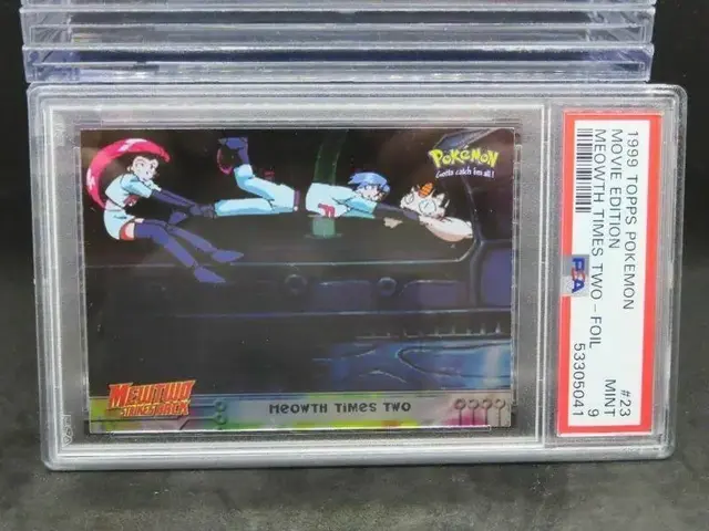 Meowth Times Two [Foil] #23 - Pokemon 1999 Topps Movie