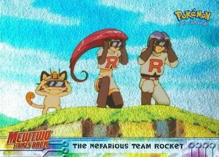 Nefarious Team Rocket [Rainbow Foil] #12 - Pokemon 1999 Topps Movie