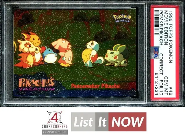 Peacemaker Pikachu [Corrected Foil] #46 - Pokemon 1999 Topps Movie