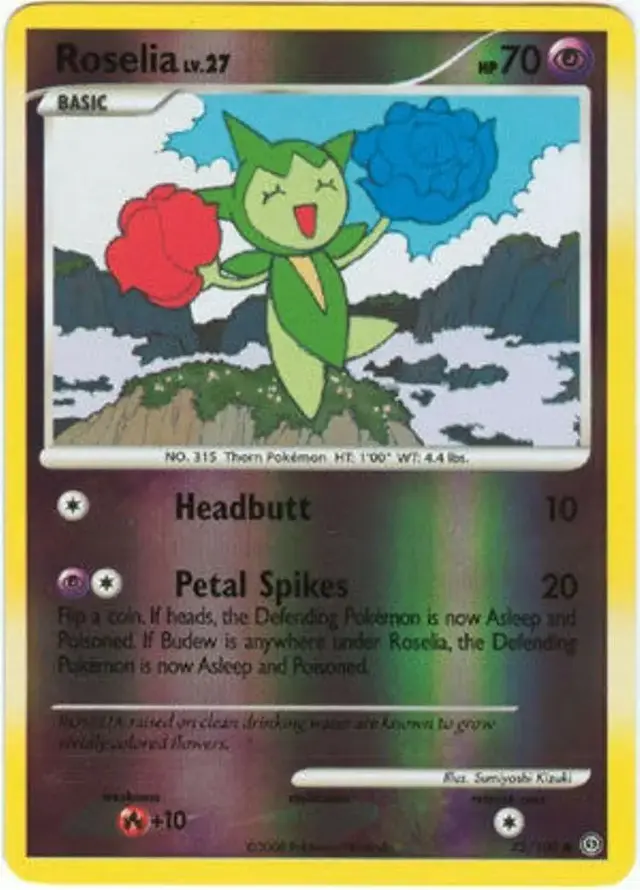 Roselia [Reverse Holo] - Pokemon Stormfront #72