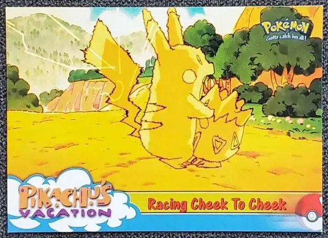 Racing Cheek to Cheek [Foil] #48 - Pokemon 1999 Topps Movie