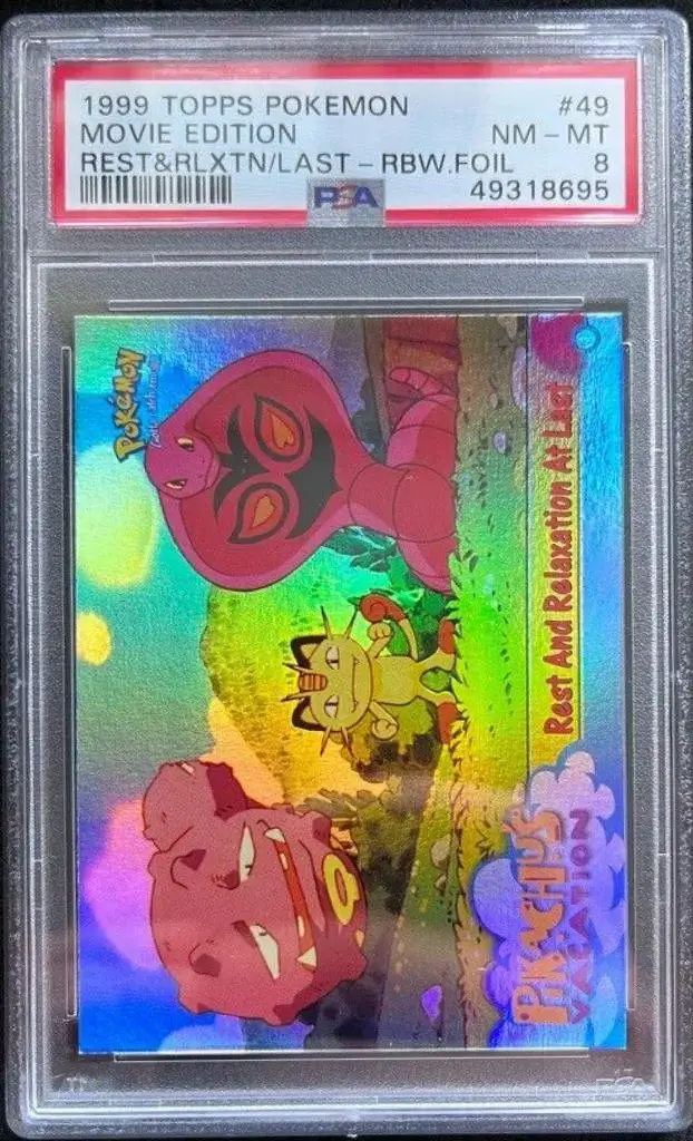 Rest and Relaxation at Last [Rainbow Foil] #49 - Pokemon 1999 Topps Movie