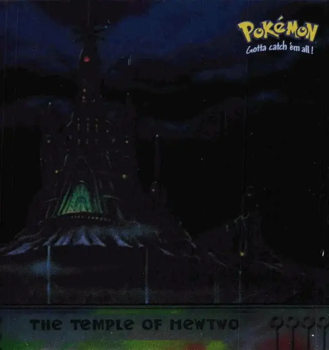 Temple of Mewtwo [Foil] #18 - Pokemon 1999 Topps Movie