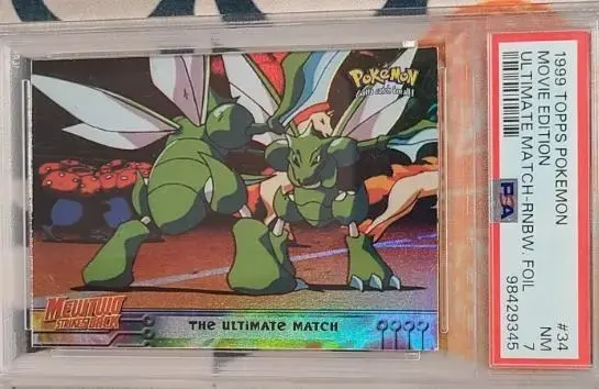 Ultimate Match [Rainbow Foil] #34 - Pokemon 1999 Topps Movie
