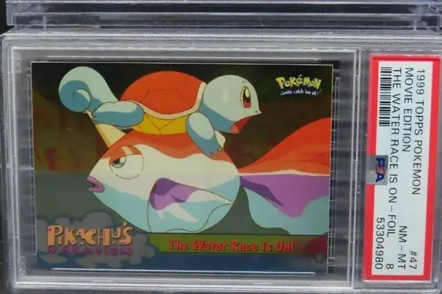 Water Race Is on [Foil] #47 - Pokemon 1999 Topps Movie