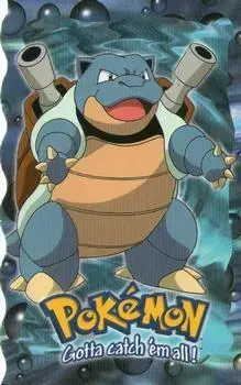 Blastoise #9 - Pokemon 1999 Topps Movie Die Cut