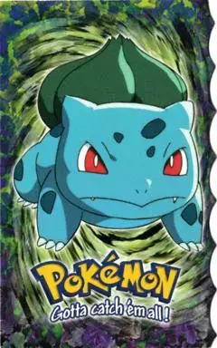 Bulbasaur #1 - Pokemon 1999 Topps Movie Die Cut