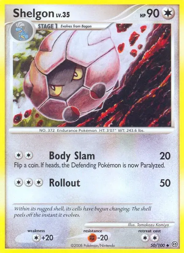 Shelgon - Pokemon Stormfront #50