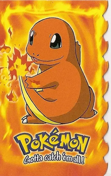 Charmander #4 - Pokemon 1999 Topps Movie Die Cut