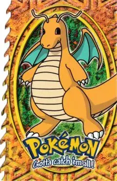 Dragonite #12 - Pokemon 1999 Topps Movie Die Cut