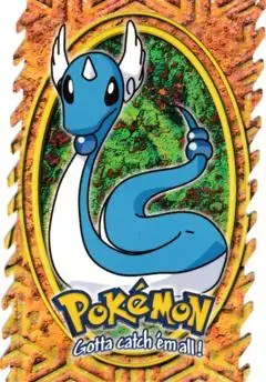 Dratini #10 - Pokemon 1999 Topps Movie Die Cut