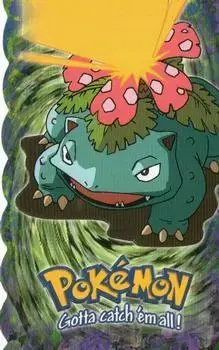 Venusaur #3 - Pokemon 1999 Topps Movie Die Cut