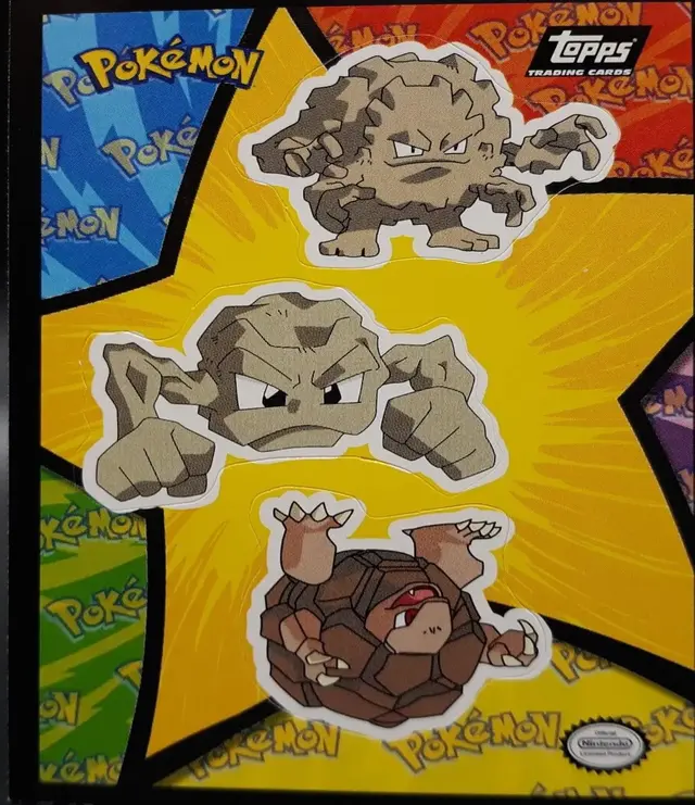 Golem #12 - Pokemon 1999 Topps Movie Sticker