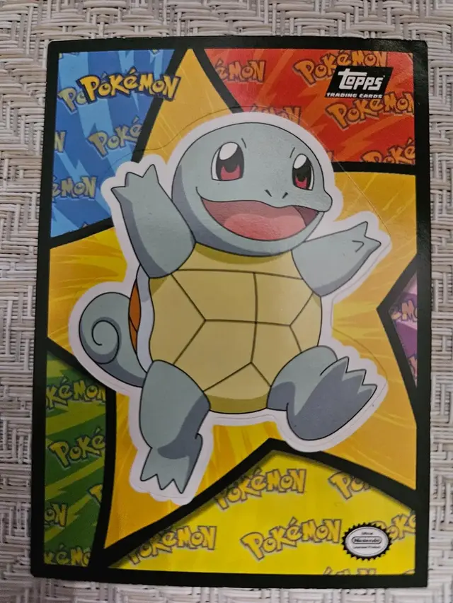 Squirtle #3 - Pokemon 1999 Topps Movie Sticker