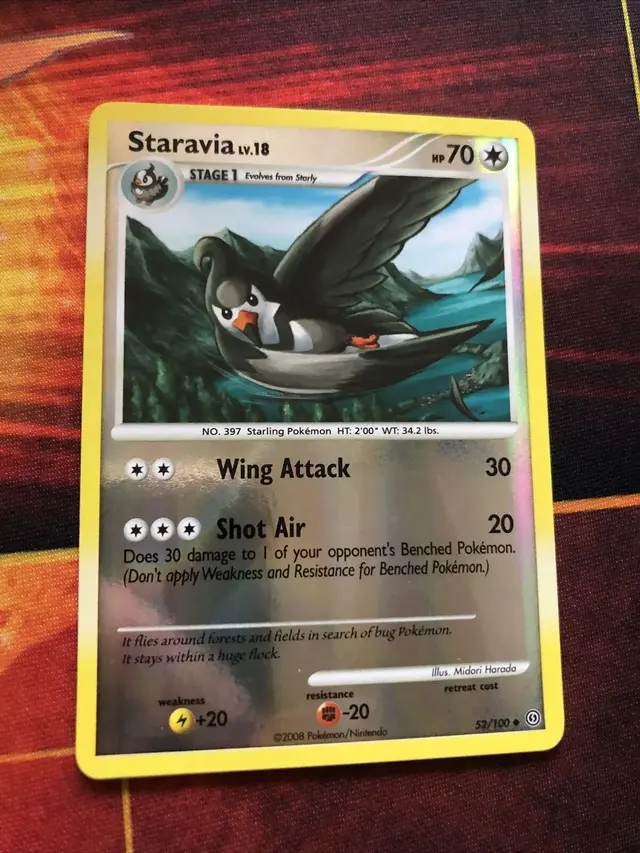 Staravia [Reverse Holo] - Pokemon Stormfront #52