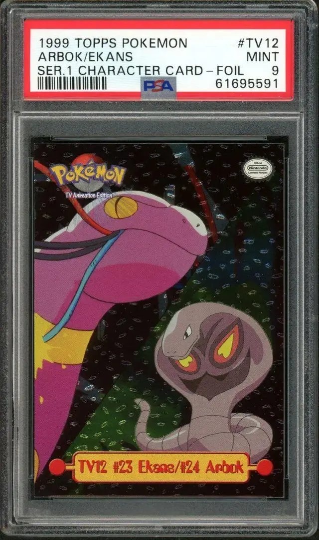 Arbok, Ekans [Foil] #TV12 - Pokemon 1999 Topps TV
