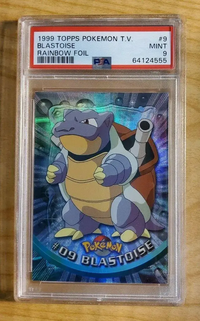 Blastoise [Rainbow Foil] #9 - Pokemon 1999 Topps TV