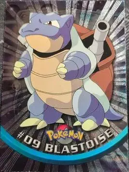 Blastoise [Sunrays Black Logo] #9 - Pokemon 1999 Topps TV