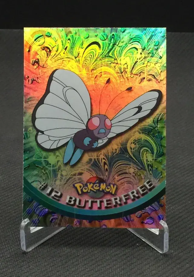 Butterfree [Rainbow Foil] #12 - Pokemon 1999 Topps TV