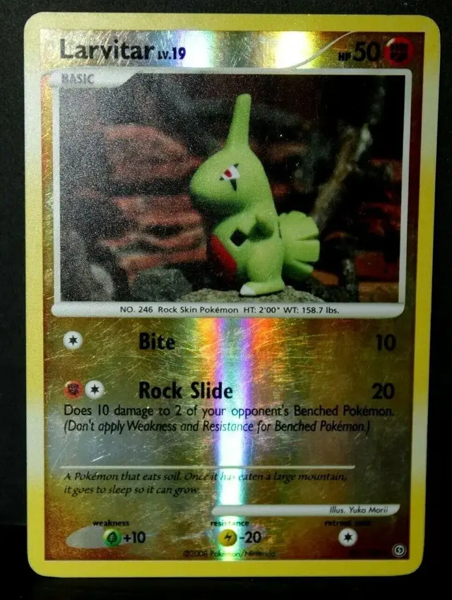 Larvitar [Reverse Holo] - Pokemon Stormfront #63