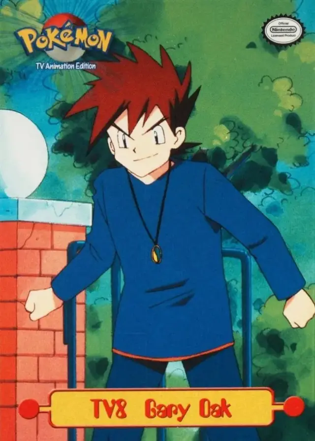 Gary Oak #TV8 - Pokemon 1999 Topps TV