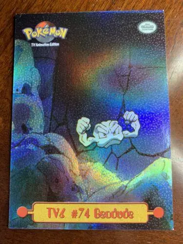Geodude [Rainbow] #TV6 - Pokemon 1999 Topps TV