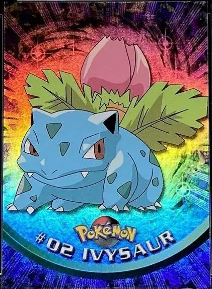 Ivysaur [Rainbow Foil] #2 - Pokemon 1999 Topps TV