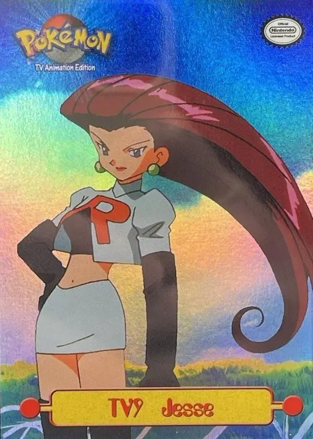 Jesse [Rainbow] #TV9 - Pokemon 1999 Topps TV