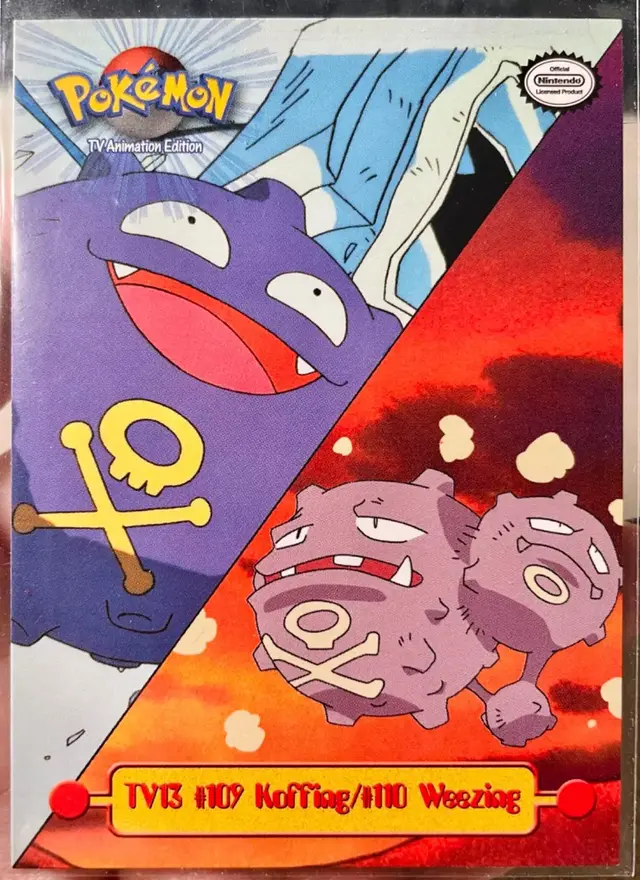 Koffing, Weezing #TV13 - Pokemon 1999 Topps TV