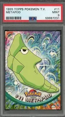 Metapod #11 - Pokemon 1999 Topps TV