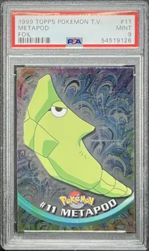 Metapod [Foil] #11 - Pokemon 1999 Topps TV