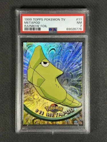 Metapod [Rainbow Foil] #11 - Pokemon 1999 Topps TV