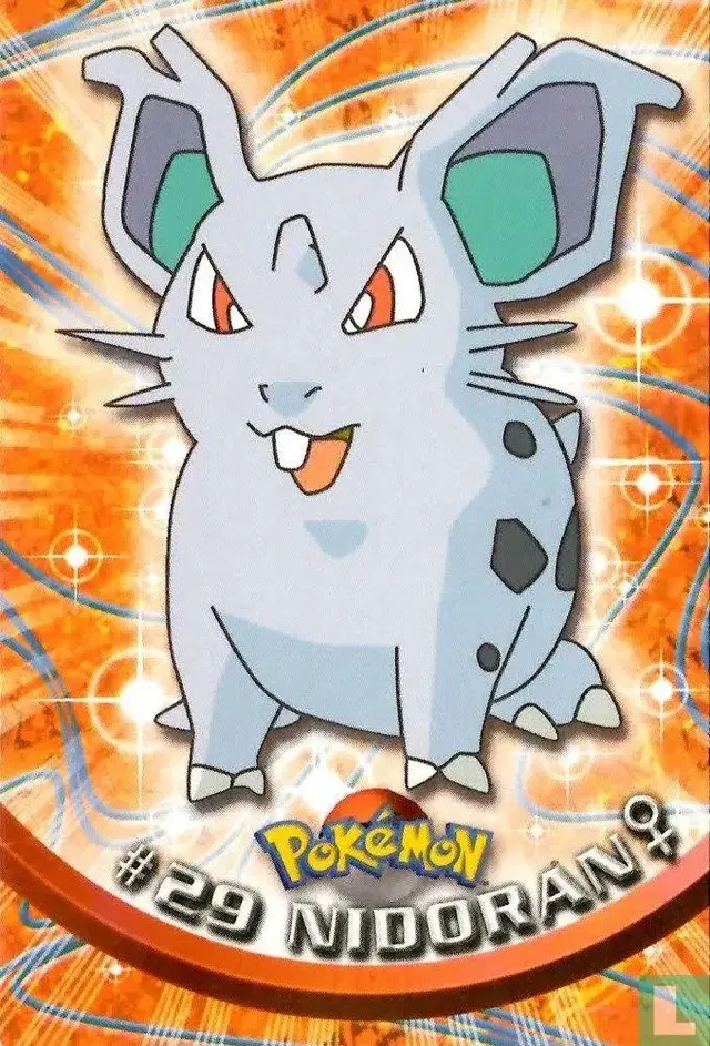 Nidoran #29 - Pokemon 1999 Topps TV