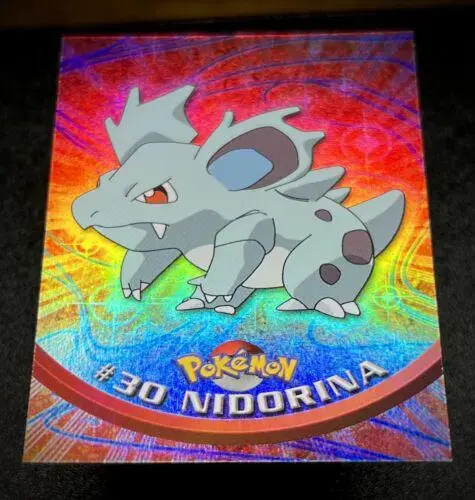 Nidorina [Rainbow Foil] #30 - Pokemon 1999 Topps TV