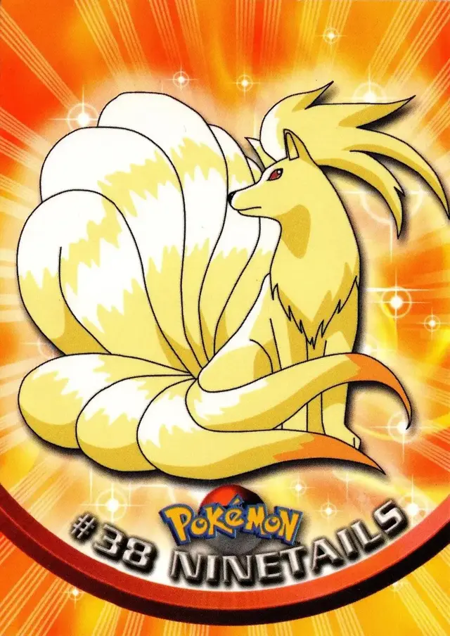 Ninetales #38 - Pokemon 1999 Topps TV