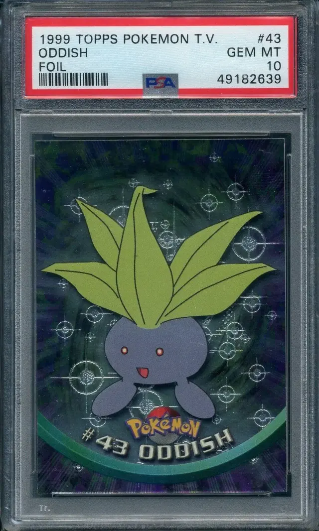 Oddish [Foil] #43 - Pokemon 1999 Topps TV