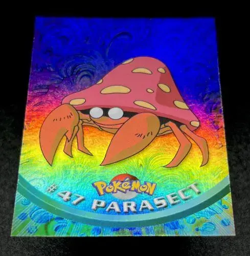 Parasect [Rainbow Foil] #47 - Pokemon 1999 Topps TV