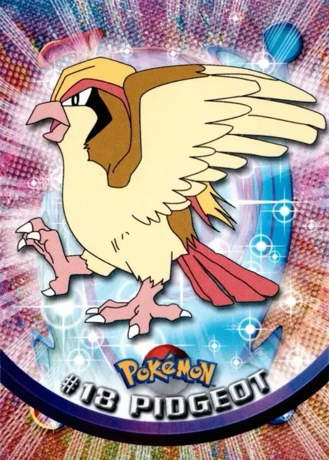 Pidgeot #18 - Pokemon 1999 Topps TV