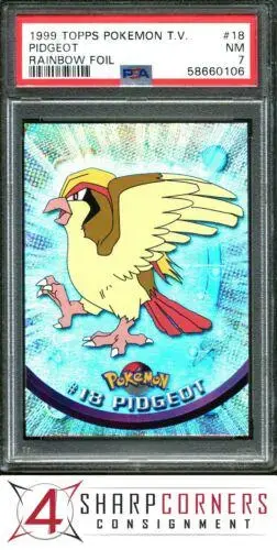 Pidgeot [Rainbow Foil] #18 - Pokemon 1999 Topps TV