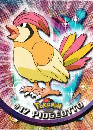 Pidgeotto #17 - Pokemon 1999 Topps TV