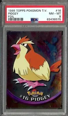 Pidgey [Foil] #16 - Pokemon 1999 Topps TV