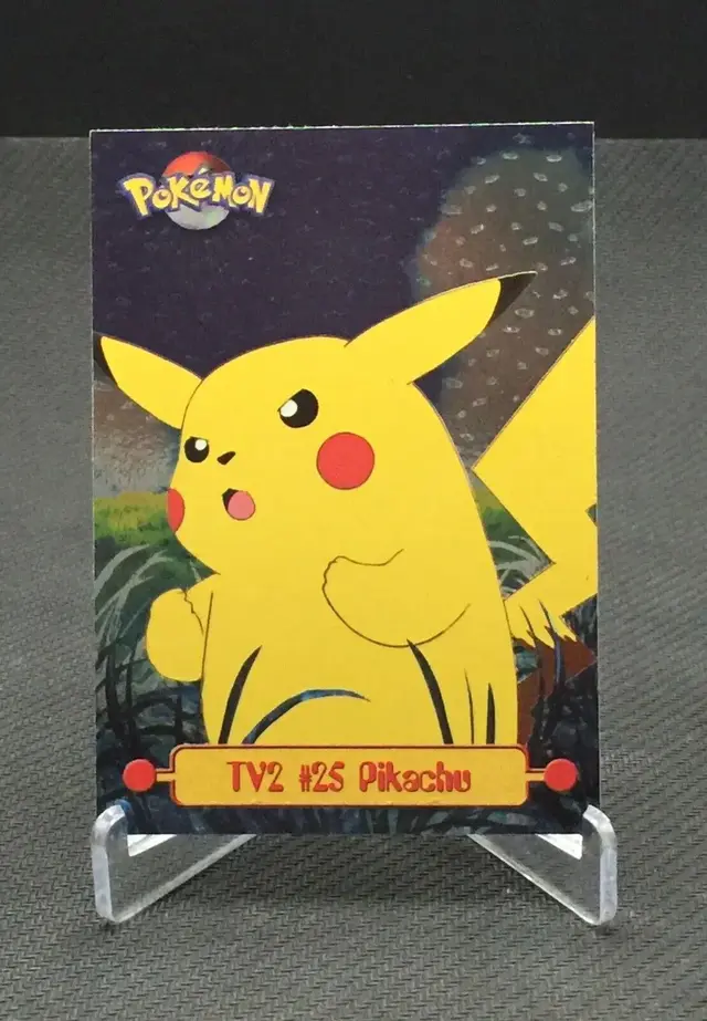 Pikachu [Foil] #TV2 - Pokemon 1999 Topps TV